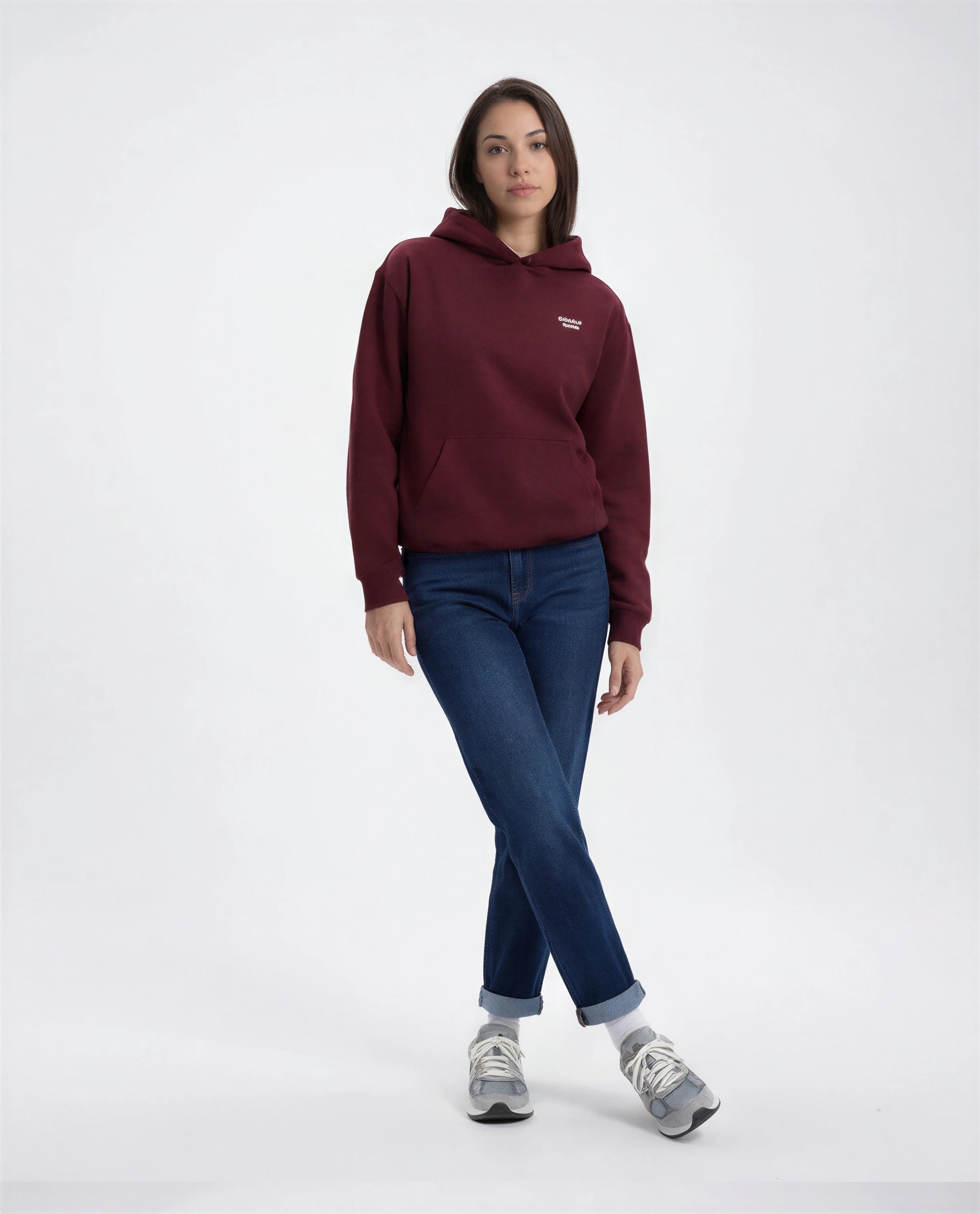 Model wearing Bachelorette Tour Hoodie - Maroon