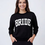 Model wearing Bride Sweater - Onyx Black