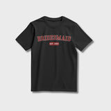 Bridesmaid Varsity Shirt - Black and Red