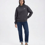 Model wearing Bachelorette Tour Hoodie - Dark Heather