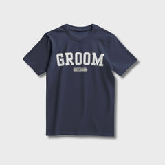 Groom Varsity Shirt - Navy