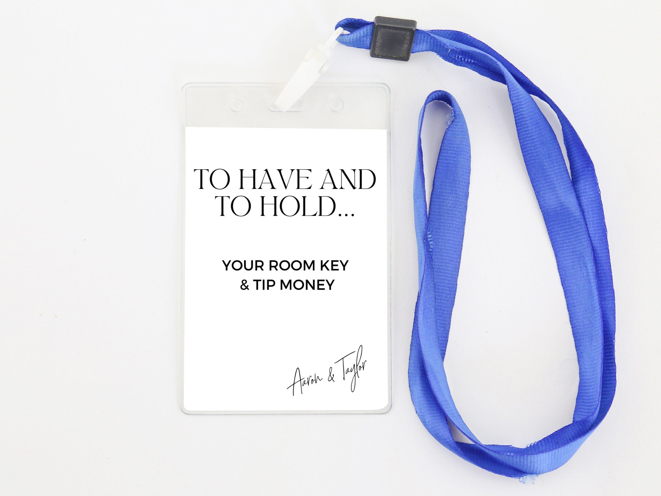 Room Key Holder Template | Key Card Holder | Editable in Canva