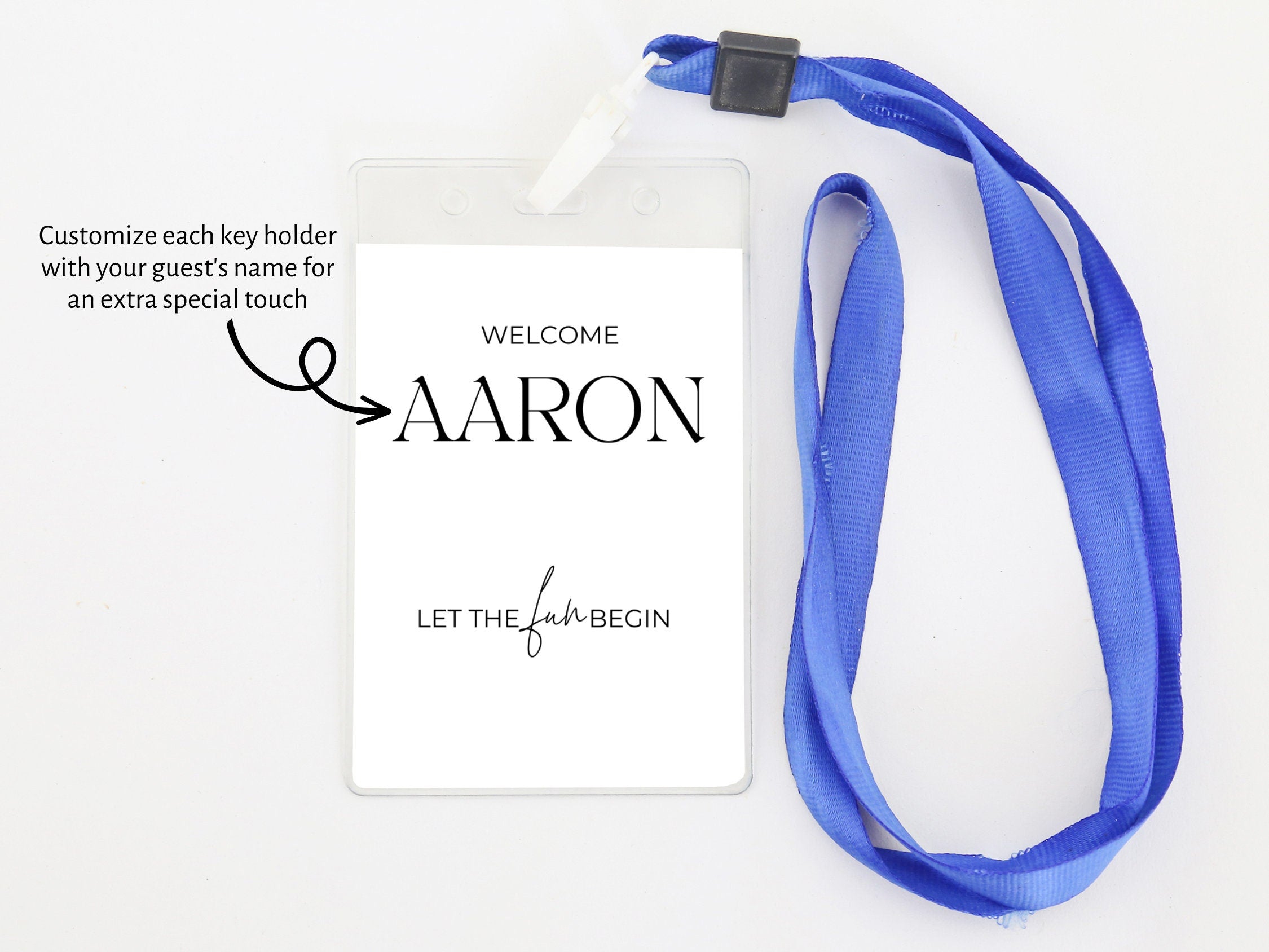 Room Key Holder Template | Key Card Holder | Editable in Canva