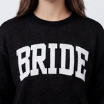 Model wearing Bride Sweater - Onyx Black