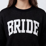 Model wearing Bride Sweater - Onyx Black