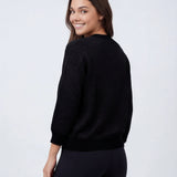 Model wearing Bride Sweater - Onyx Black