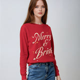 Merry and Bride Sweatshirt - Red