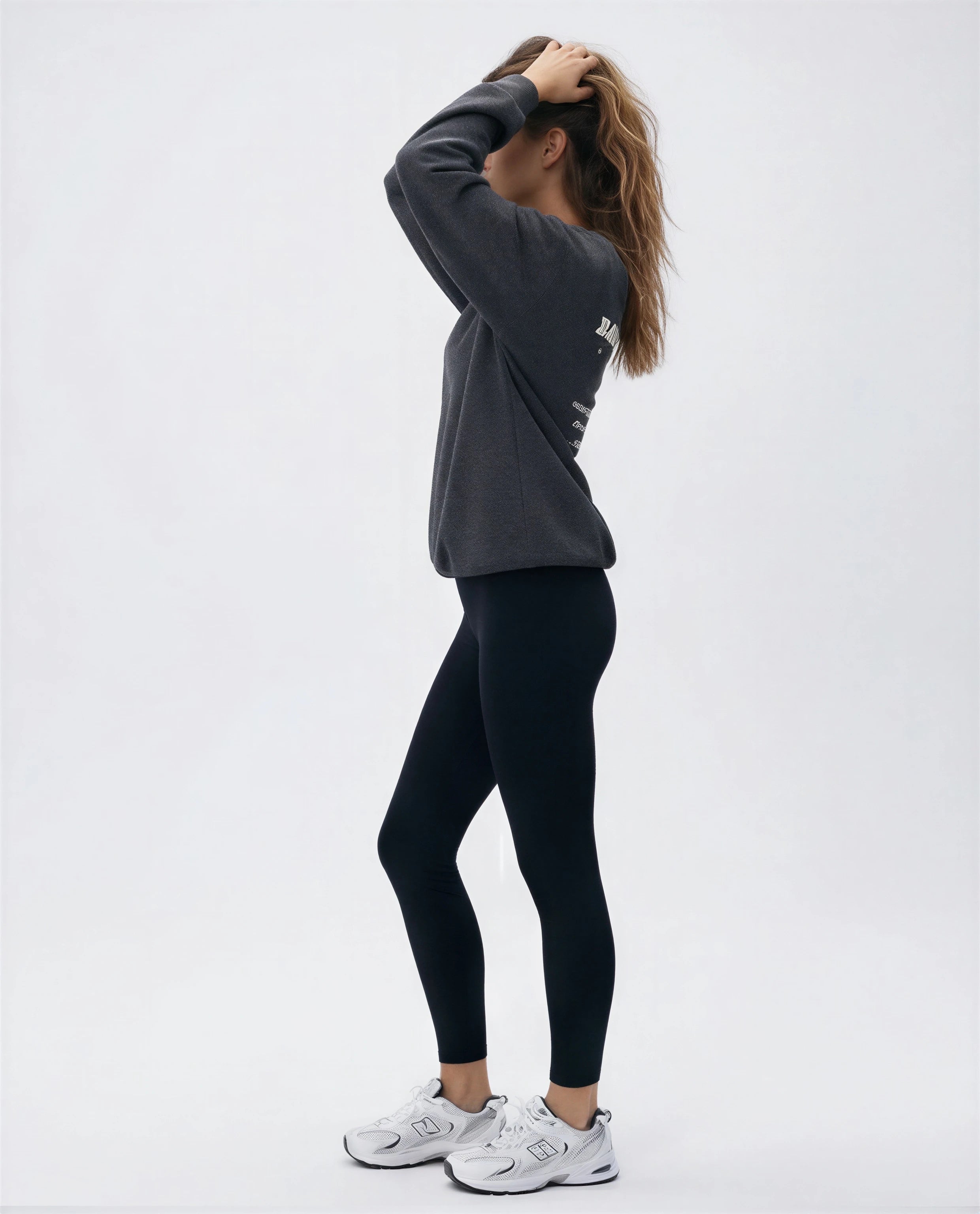 Model wearing Bachelorette Tour Sweatshirt - Dark Heather