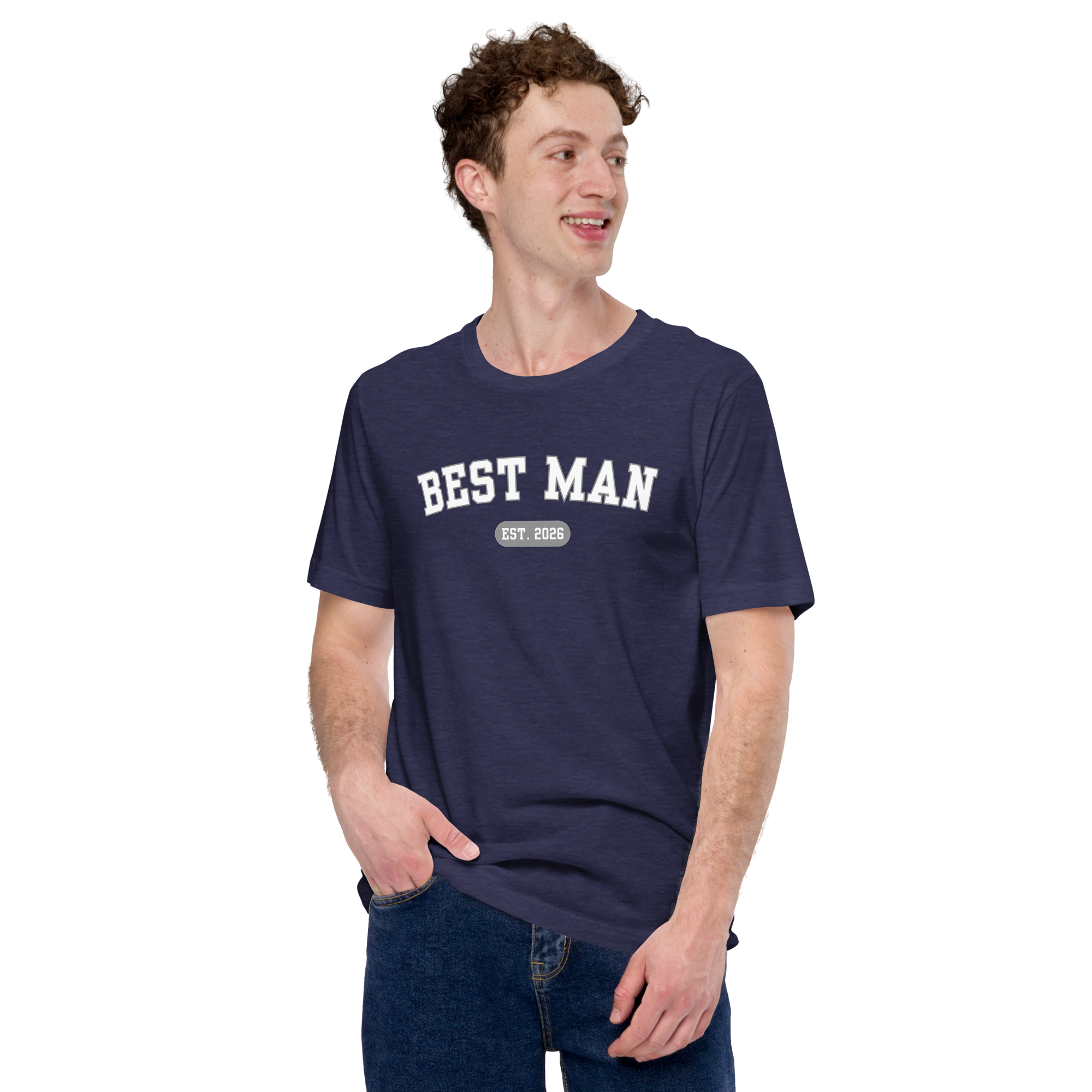Best Man Navy Shirt - Front View
