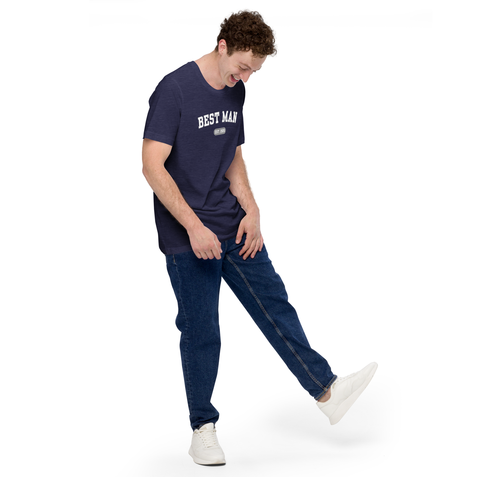 Best Man Navy Shirt - Right Front View