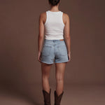 Model wearing Last Rodeo Tank Top