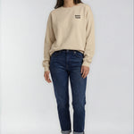 Model wearing Bachelorette Tour Sweatshirt - Sand
